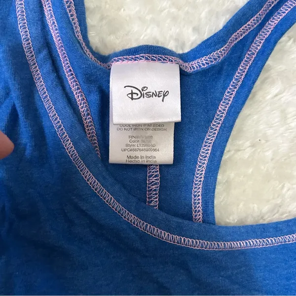 5/$30 🎈 Disney Aladdin large blue racerback tank top - Image 3