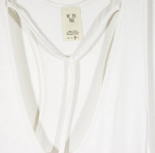 We The Free Amelia White Tank Top Size M - Image 4