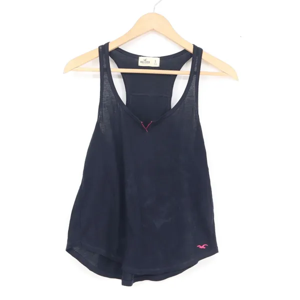 Hollister Womens Navy Blue Racerback Tank Top Small NWT - Image 2