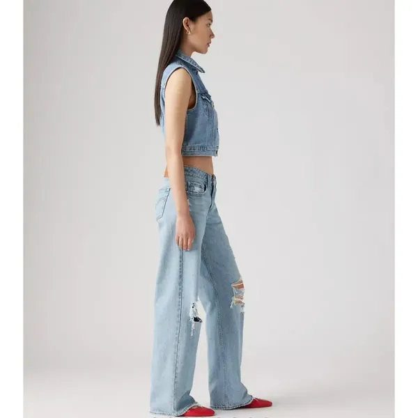 New Levi’s 29x30 Premium Low Loose Women's Jeans Probably OK Light Wash - Image 4