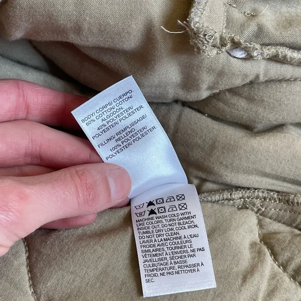 Lucky Brand quilted beige jacket size S - Image 6