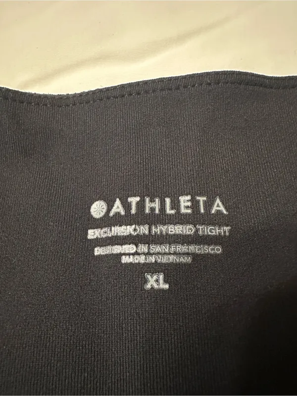Athleta Black Excursion Hybrid Tight - Size XL - Paneled Performance Leggings - Image 11