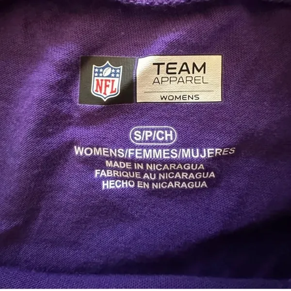 NFL Vikings Women’s Top Size S NWT - Image 3