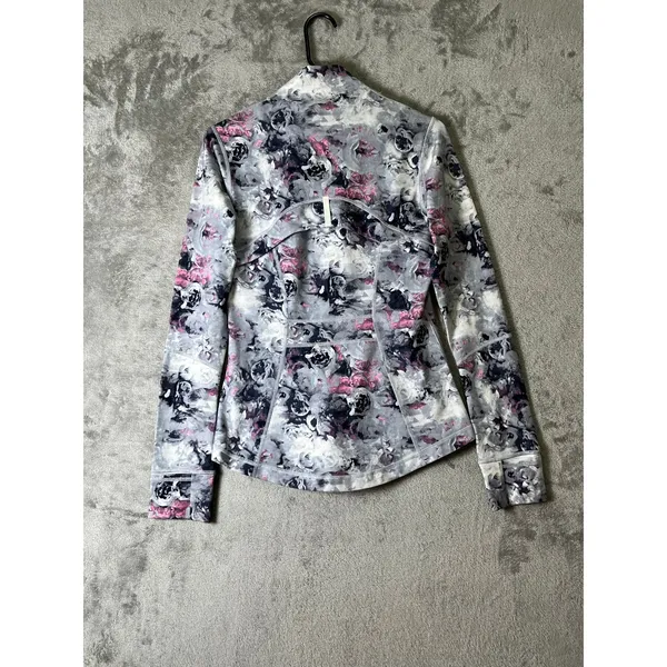 Lululemon Define Jacket Moody Mirage White Deep Navy Luon Zip Up Size 6 - Image 3