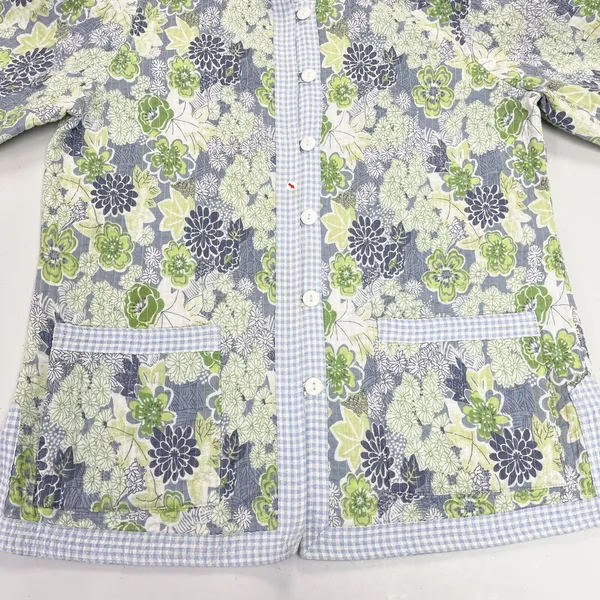 Quilted Floral Jacket Womens Medium Reversible Cottagecore Boho Indie Granny‎ - Image 6