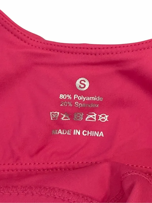 The Gym People NEW Women's Pink Built In Bra Exercise Top Size Small #260242 - Image 5
