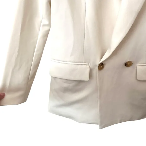 WAVERLY GREY Oversized Blazer White‎ Small White - Image 3