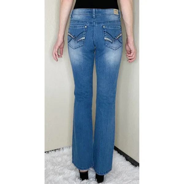 . Retro Ashley Low Rise Bootcut Light Medium Wash Jeans Denim - Image 4