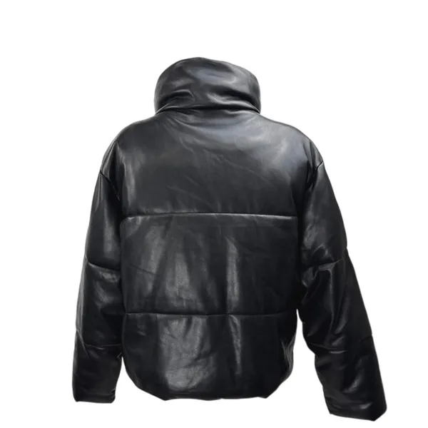 Abercrombie & Fitch Women's Black Long Sleeve Quilted Puffer Coat Jacket Size L - Image 2