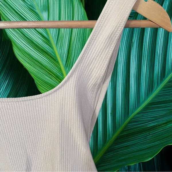 Aerie Shine Rib Birthday Scoop Cheekiest One Piece Swimsuit - Image 8