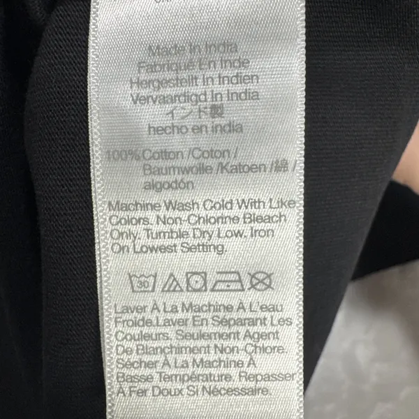 Madewell Black Cotton Relaxed Oversize Tee Size S Short Sleeve Minimalist Basic - Image 4