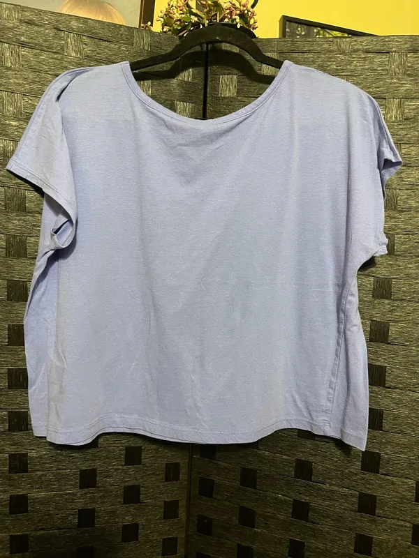 Hybrid Apparel XL PURPLE OVERSIZED BOXY CROP TOP BUTTERFLY GROW EVOLVE TRANSFORM - Image 6