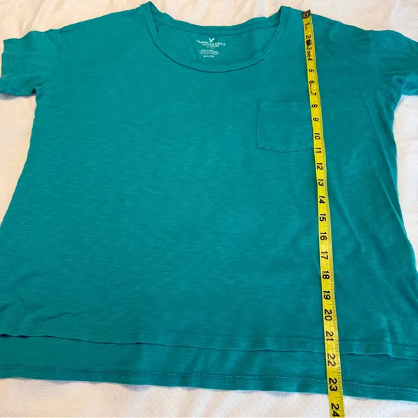 American Eagle Outfitters Oversized Pocket Tee Size Small Teal Casual Relaxed - Image 6