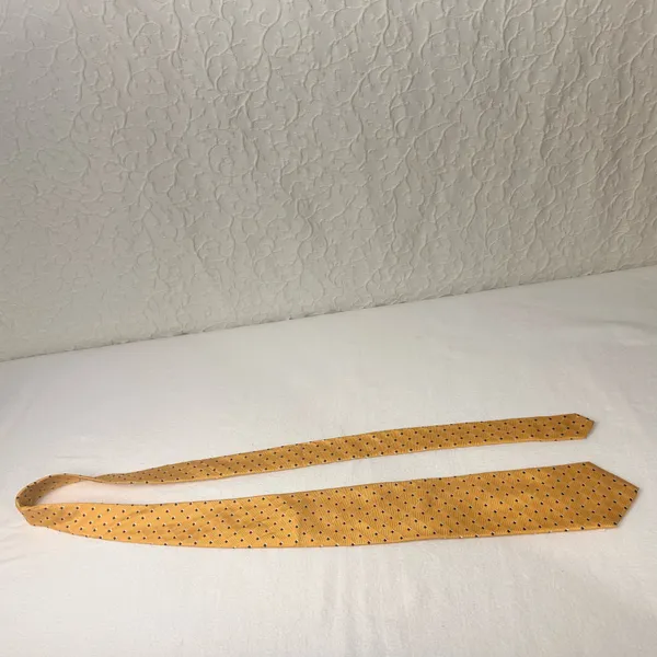 Jos.A.Bank Silk Tie Men's Necktie Executive Collection Yellow Blue Geometric - Image 8
