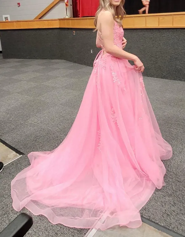 La Femme Pink Prom Dress - Image 4