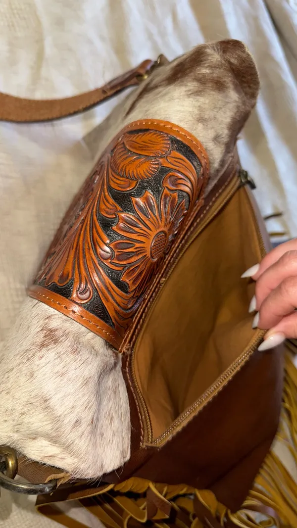American Darling Cowhide Purse Fringe - Image 6