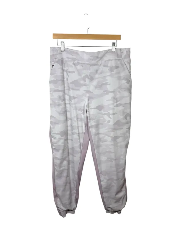 Athleta Brooklyn Lined Camo Jogger Lavender Size 16 Lightweight Travel Pant - Image 3