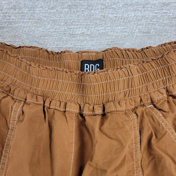 BDG Urban Outfitters Cargo Joggers Size M Brown High Rise Baggy Gorpcore Utility - Image 9