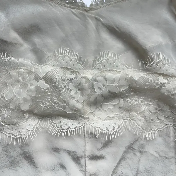 Wishlist Silky satin lace trim neckline y2k cami - Image 6