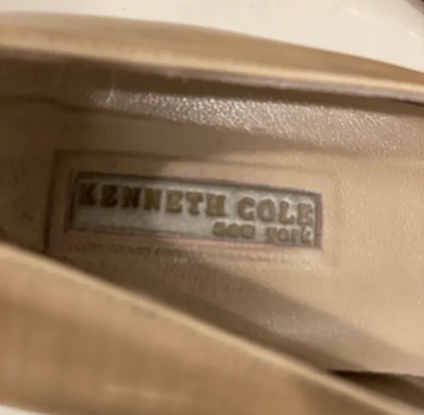Kenneth Cole Retro Cocktail Hour Square Toe Heels Shoes Cream Tan 10 Dress - Image 5