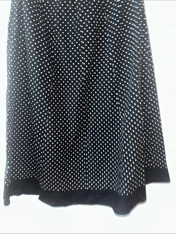Black Polka Dot Y2K Sleeveless Dress Halter Midi Dress NWOT - Image 6