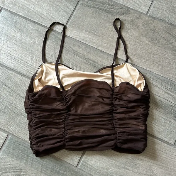Cotton candy brown top Size M - Image 3