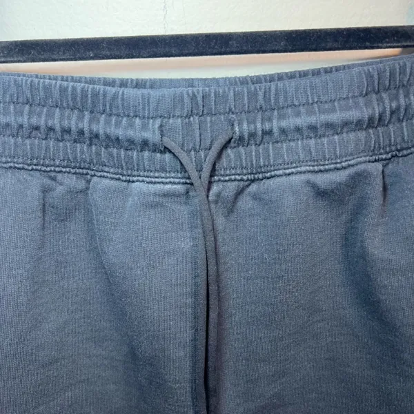 Gymshark Legacy Shorts Black Pull On Drawstring Terry Embroidered Logo Gym Small - Image 2