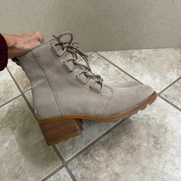 Sorel‎ Women's Cate Lace Bootie Quarry Gum 2 Waterproof Leather Boot US 7.5 - Image 6