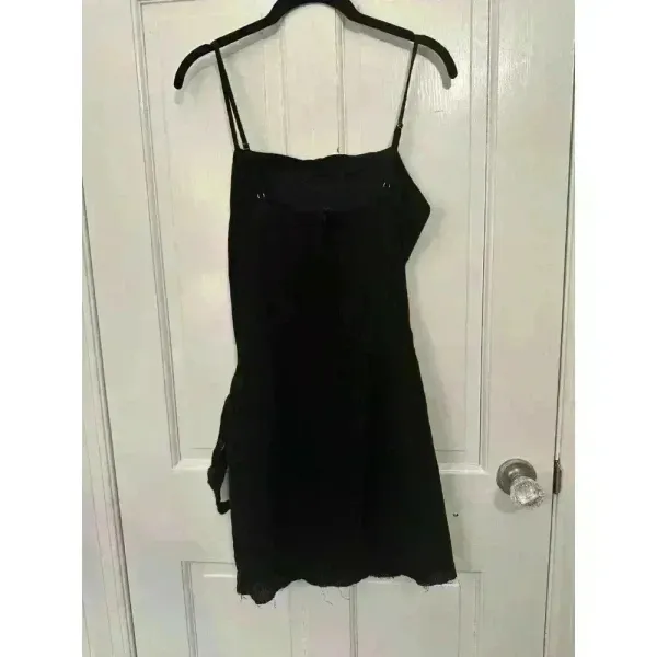 Princess‎ Polly Black Linen Wrap Dress size 6 EUC - Image 5