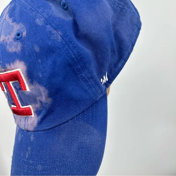 47 Brand Texas Rangers Custom Bleach Splatter Dad Hat 2XL Baseball - Image 4