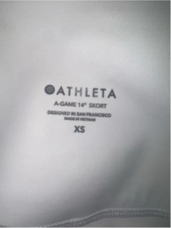 Women's Athleta A-Game 14" Skort White Size XS - Image 5