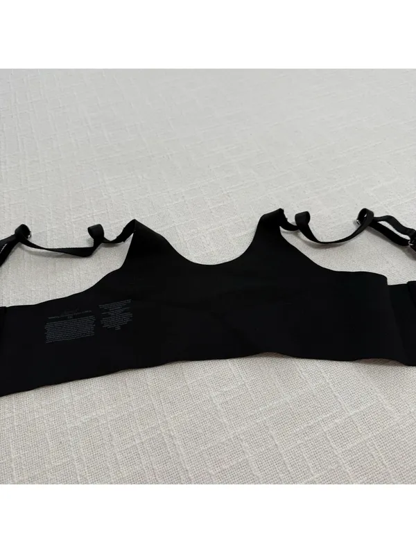 Soma 32C Vanishing 360 Unlined Perfect Coverage Black Bra Underwire Front Close - Image 4