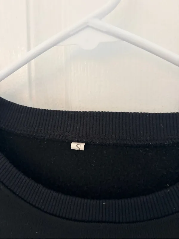 Black Crewneck Sweatshirt with Leopard Mickey Print - Image 2