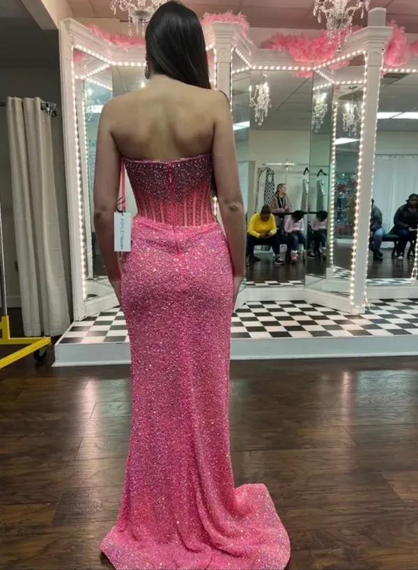 Ashley Lauren Pink Prom Dress 0 - Image 3