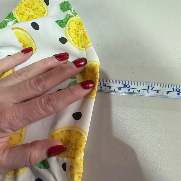 Womens Lemon Print Maxi Dress Halter Neck Size S Slit White‎ Yellow Fun Party - Image 12