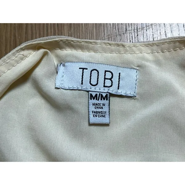 Tobi NWT Tan Sequin Spaghetti Strap Dress Size Medium‎ Party Chic Retro Evening - Image 9