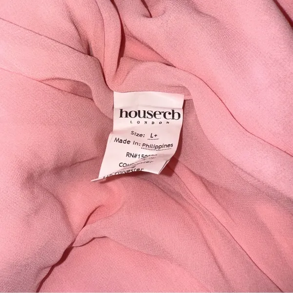 NWOT HOUSE OF CB Adrienne Strapless Maxi Gown Dress in Pink Size XL a-c cup - Image 9