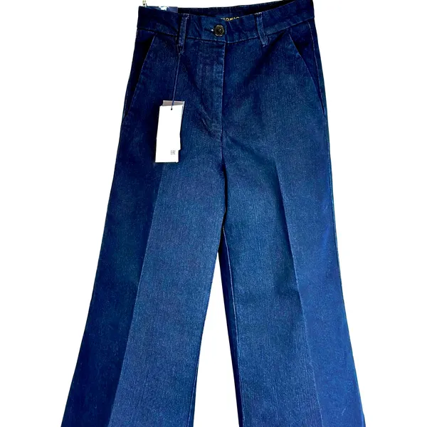 MP Piombo Wide Leg Womens Jeans in Blue size 2 - Image 6