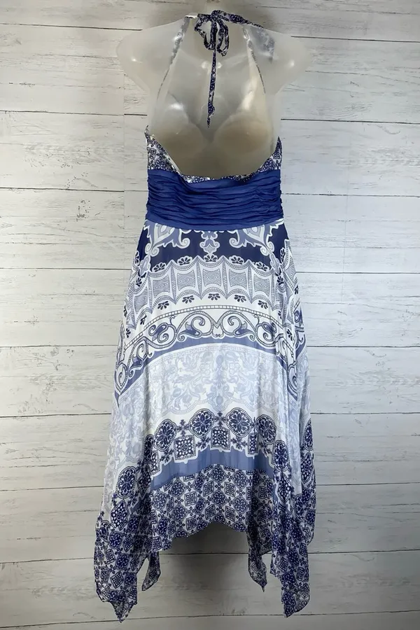 Signature by Sangria 100% Silk Handkerchief Dress size 10 EUC - Image 5