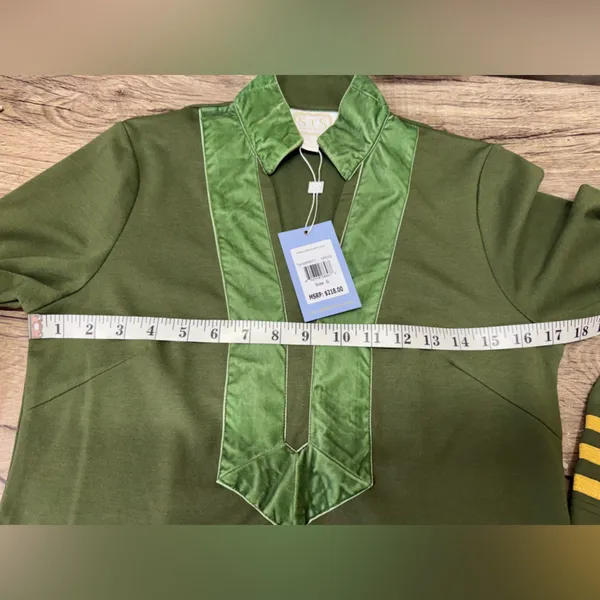 Tuckernuck‎ sail to sable green tunic top size small NWT - Image 5