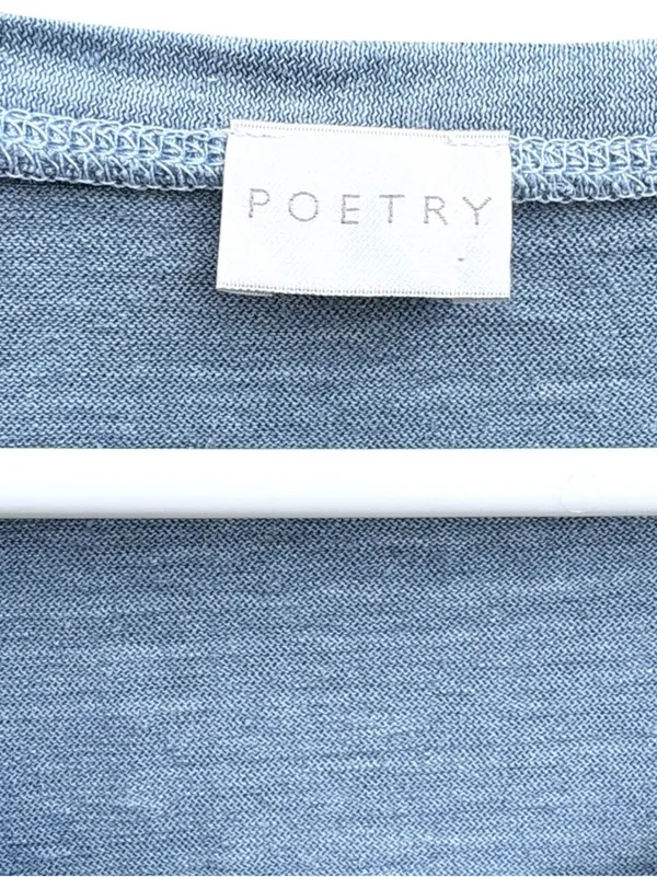 EUC Poetry Hemp Blend Popover Sleeveless Maxi Dress Blue Size 12 - Image 3