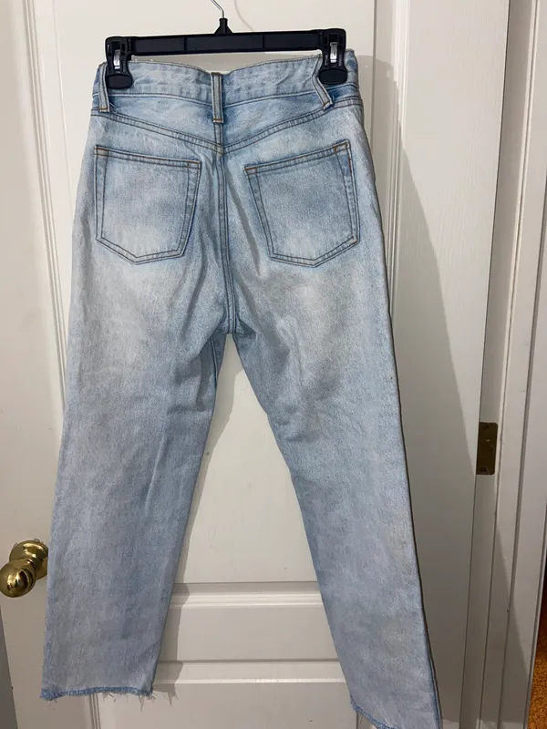 Brandy Melville Light Wash Denim Jeans - Image 2