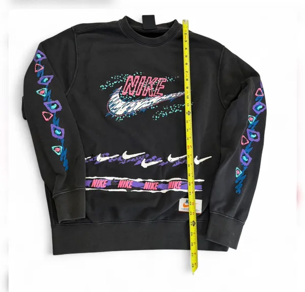Vintage Nike Stories Retro 90s Graphic Fleece Crew size M - Image 3