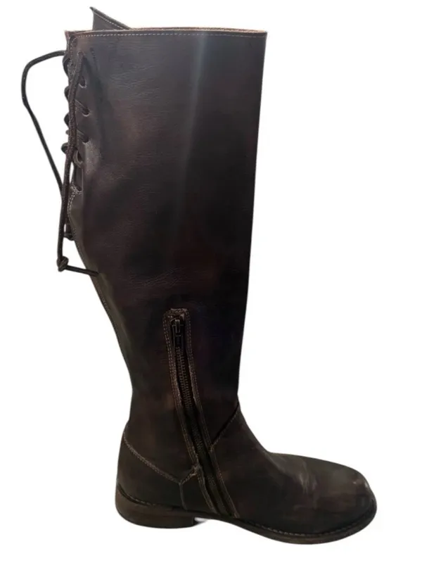 Bed Stu Manchester Brown Leather Knee High Boots Size 8.5 Womens - Image 6