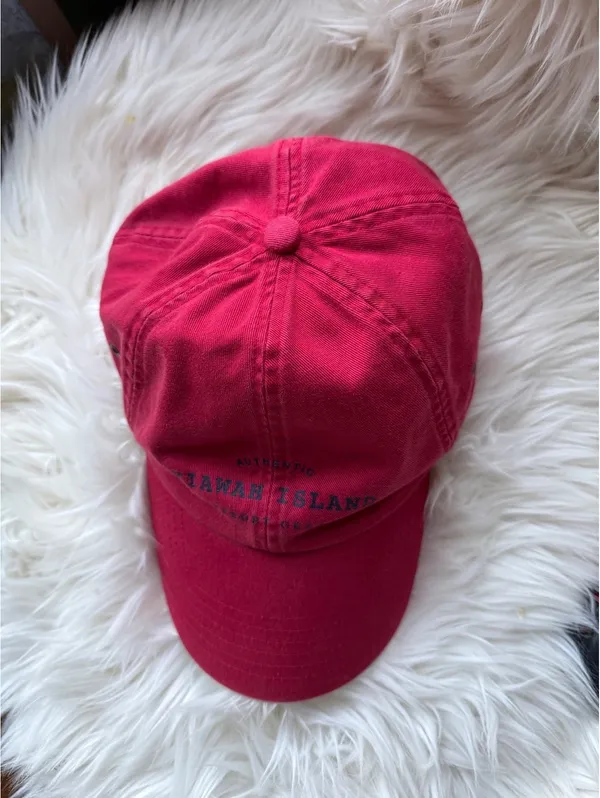 Kiawah Island Red Baseball Cap with Adjustable Strap - Image 2