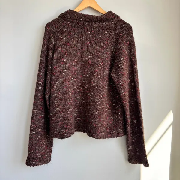 90s Vintage Wind River Cardigan Sweater M/L Pearl Button Grandma Cottage Boho - Image 3