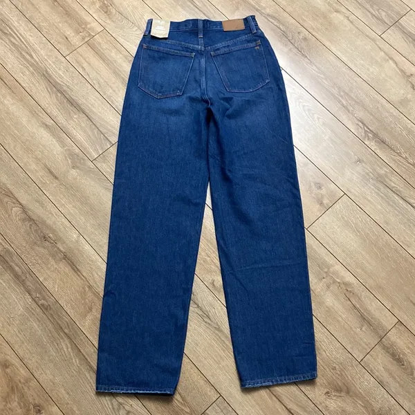 Madewell NWT Baggy Straight Jeans in Dark Worn Indigo Wash - Image 5