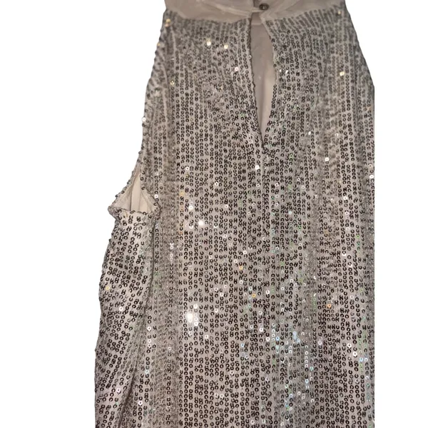 Calvin Klein‎ Sequin Dress Halter Neck Sleeveless Party Sparkle Size S - Image 5