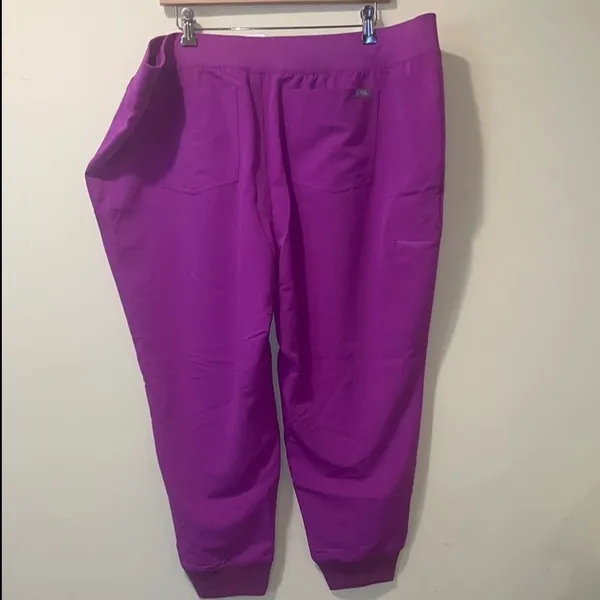 Womens New Figs Zamora Jogger Scrub Pants Purple Jolt Plus Size 6XLR - Image 2