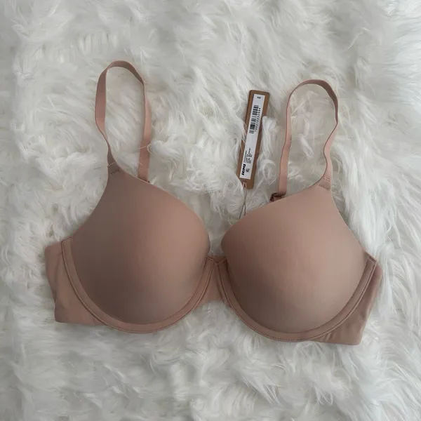 Skims Fits Everybody T-shirt Demi Bra Mica Size 34C - Image 2